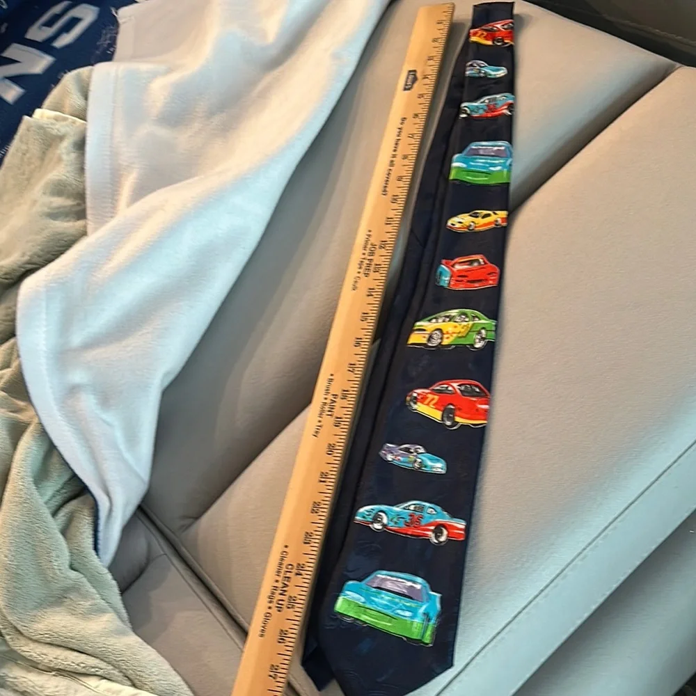 Colorful Car Print Tie